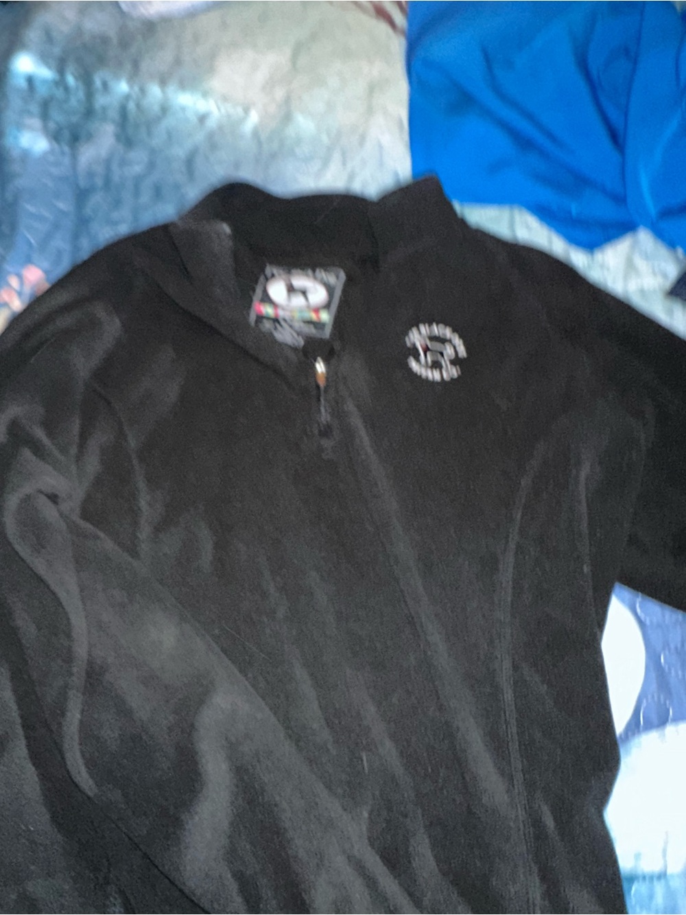 The Black Dog Men’s Black Quarter-Zip Sweater